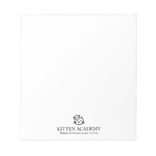Notepad für das Logo der Kitten Academy Notizblock