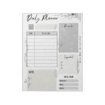 Notepad für individuell anpassbare Planer - Zeitpl