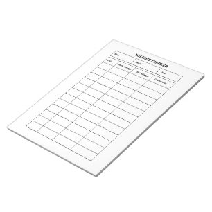 Notepad für Minimalistische Meilengutschriften Notizblock