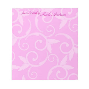 Notepad - Girly Swirl Notizblock