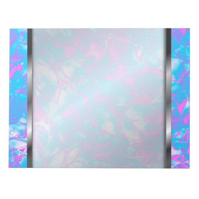 Notepad Grunge Art Floral Abstrakt Notizblock (Vorderseite)