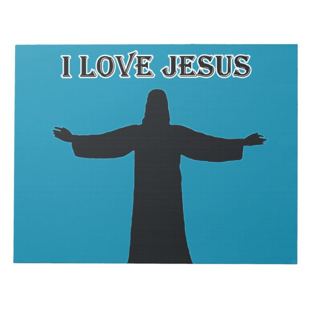 Notepad  i love jesus notizblock (Vorderseite)