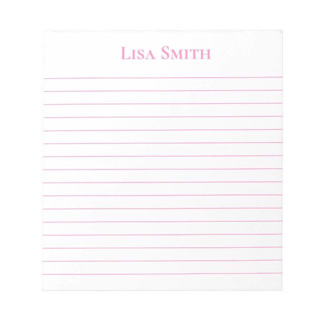 Notepad-Individuelle Name-Notepad Notizblock (Vorderseite)