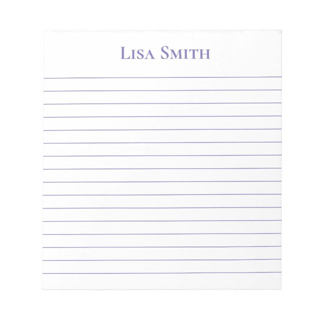 Notepad-Individuelle Name-Notepad Notizblock (Vorderseite)