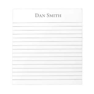 Notepad-Individuelle Name-Notepad Notizblock