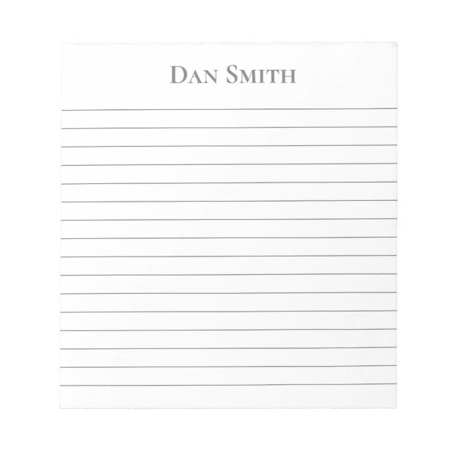 Notepad-Individuelle Name-Notepad Notizblock (Vorderseite)