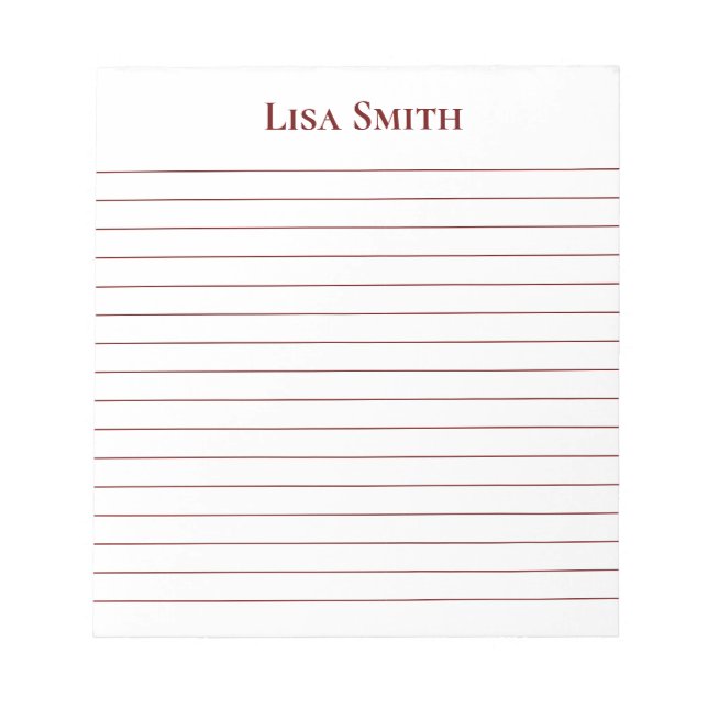 Notepad-Individuelle Name-Notepad Notizblock (Vorderseite)