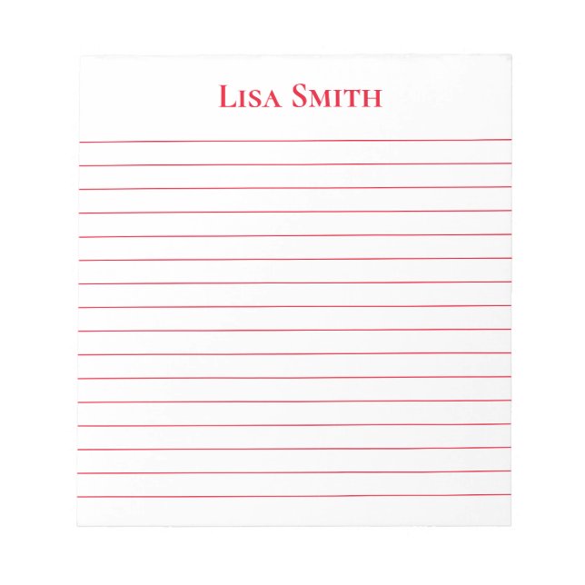 Notepad-Individuelle Name-Notepad Notizblock (Vorderseite)