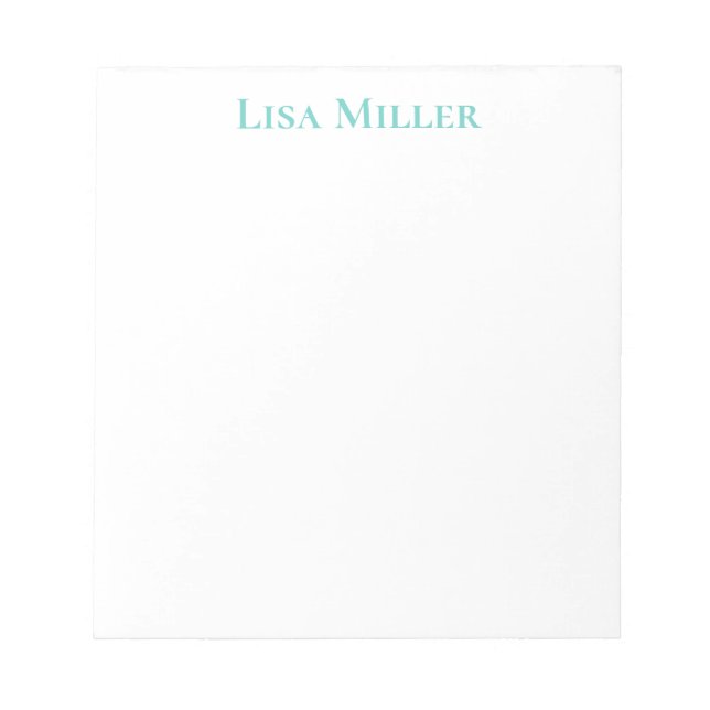 Notepad-Individuelle Name Notizblock (Vorderseite)