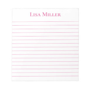 Notepad-Individuelle Name Notizblock