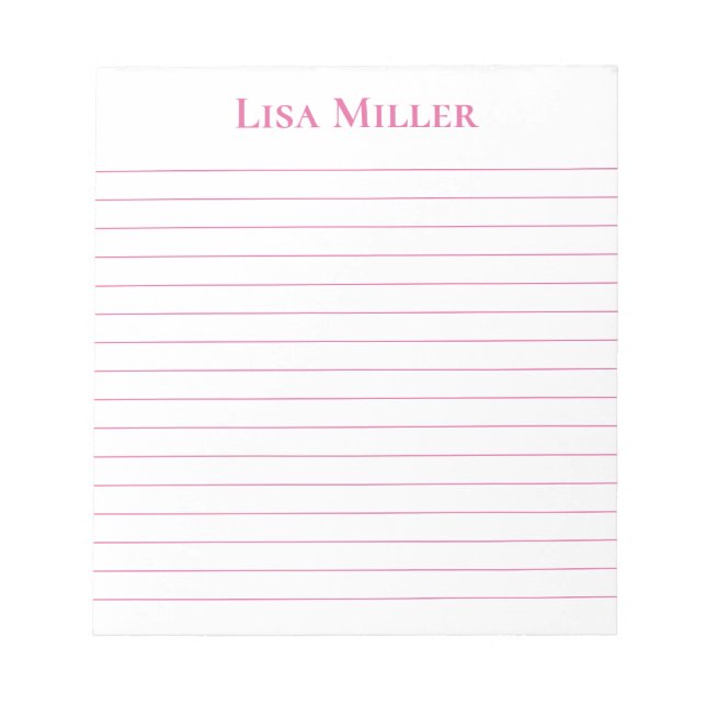 Notepad-Individuelle Name Notizblock (Vorderseite)