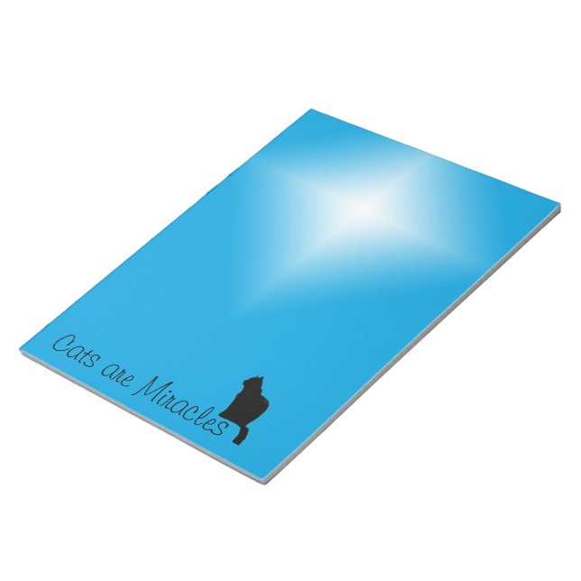 Notepad - Katzen sind Wunder Notizblock (angewinkelt)