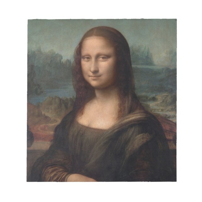 NOTEPAD: LEONARDO DA VINCI: DIE MONA LISA NOTIZBLOCK (Vorderseite)
