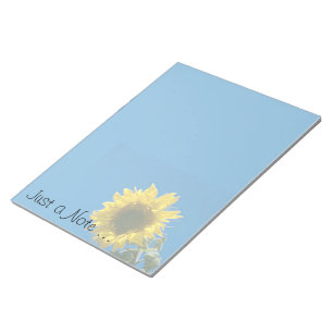 Notepad LG - Sonnenblume "Just a note" Notizblock