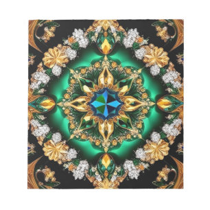 Notepad mit brasilianischen Farben Modernes Design Notizblock