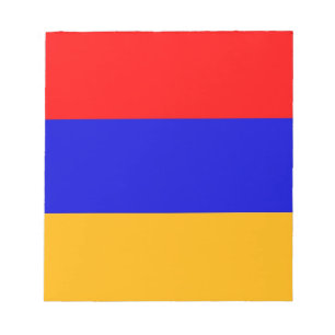 Notepad mit der Flagge Armeniens Notizblock