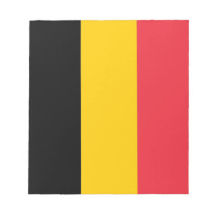 Notepad mit der Flagge Belgiens Notizblock