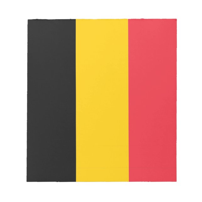 Notepad mit der Flagge Belgiens Notizblock (Vorderseite)