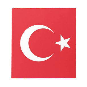 Notepad mit der Flagge der Türkei Notizblock