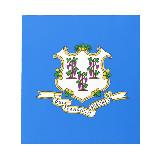 Notepad mit der Flagge des Connecticut-Staat Notizblock (Vorderseite)