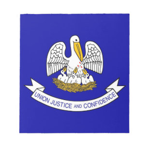 Notepad mit der Flagge des Louisiana-Staat Notizblock