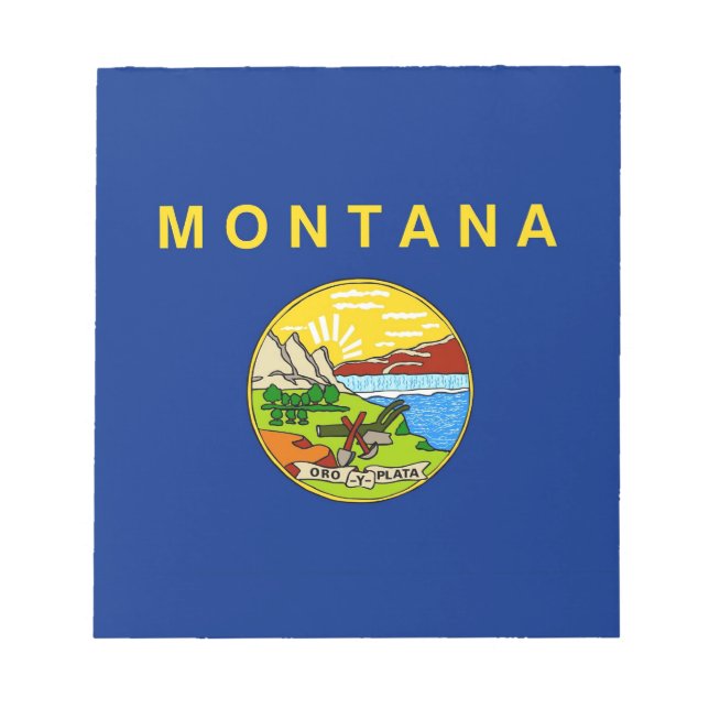 Notepad mit der Flagge des Montana-Staat Notizblock (Vorderseite)