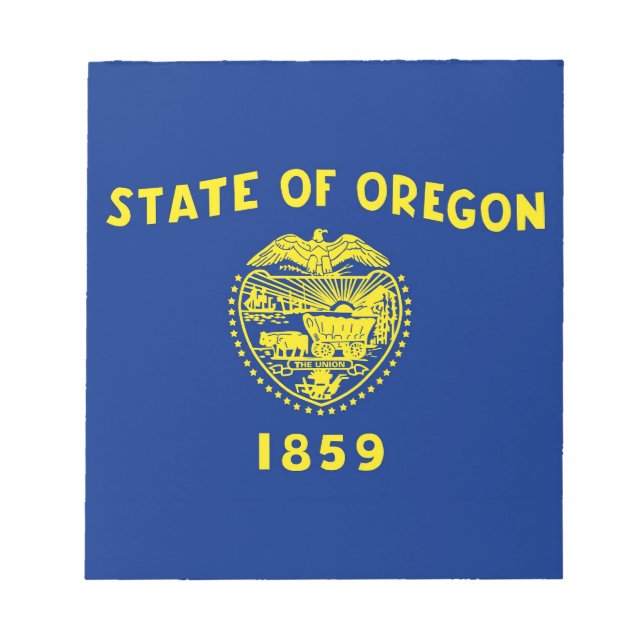 Notepad mit der Flagge des Oregon-Staat Notizblock (Vorderseite)