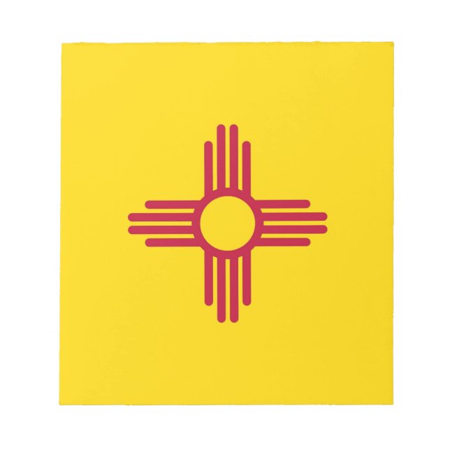 Notepad mit der Flagge des Staat New Mexico Notizblock (Vorderseite)