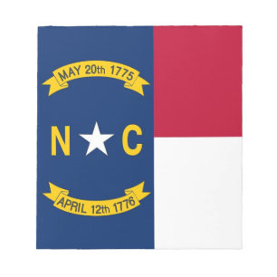 Notepad mit der Flagge des Staat North Carolina Notizblock