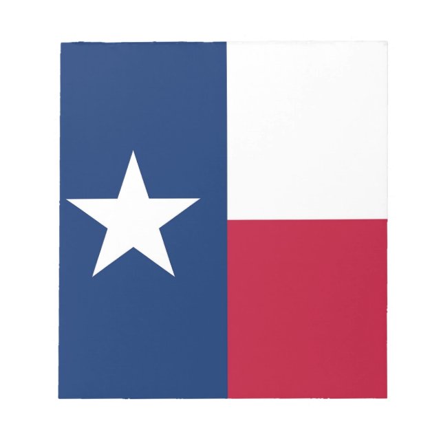 Notepad mit der Flagge des Texas-Staat Notizblock (Vorderseite)