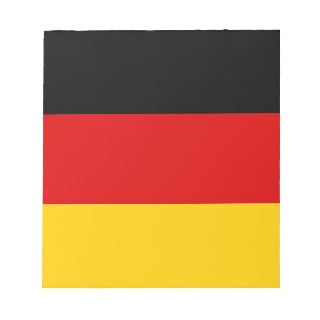 Notepad mit der Flagge Deutschlands Notizblock (Vorderseite)