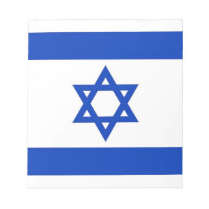 Notepad mit der Flagge Israels Notizblock