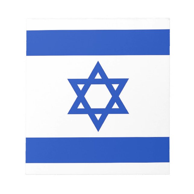 Notepad mit der Flagge Israels Notizblock (Vorderseite)