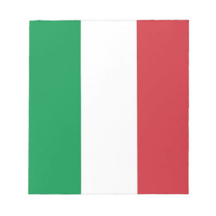 Notepad mit der Flagge Italiens Notizblock