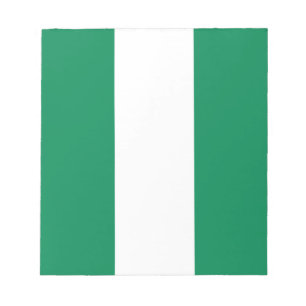 Notepad mit der Flagge Nigerias Notizblock