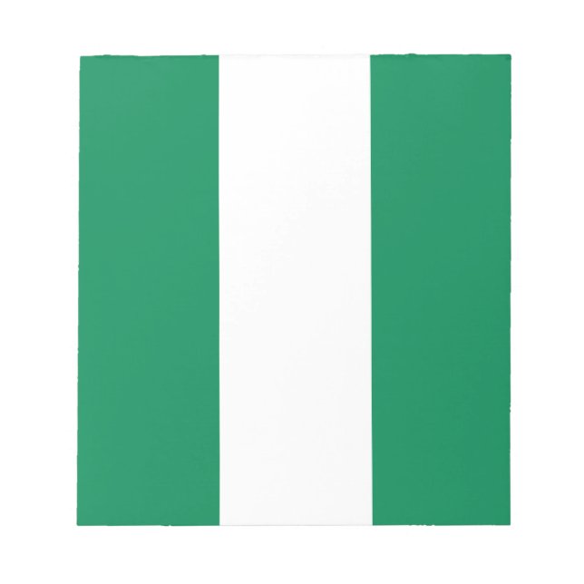 Notepad mit der Flagge Nigerias Notizblock (Vorderseite)