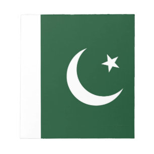 Notepad mit der Flagge Pakistans Notizblock