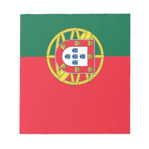 Notepad mit der Flagge Portugals Notizblock