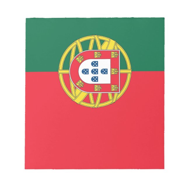 Notepad mit der Flagge Portugals Notizblock (Vorderseite)