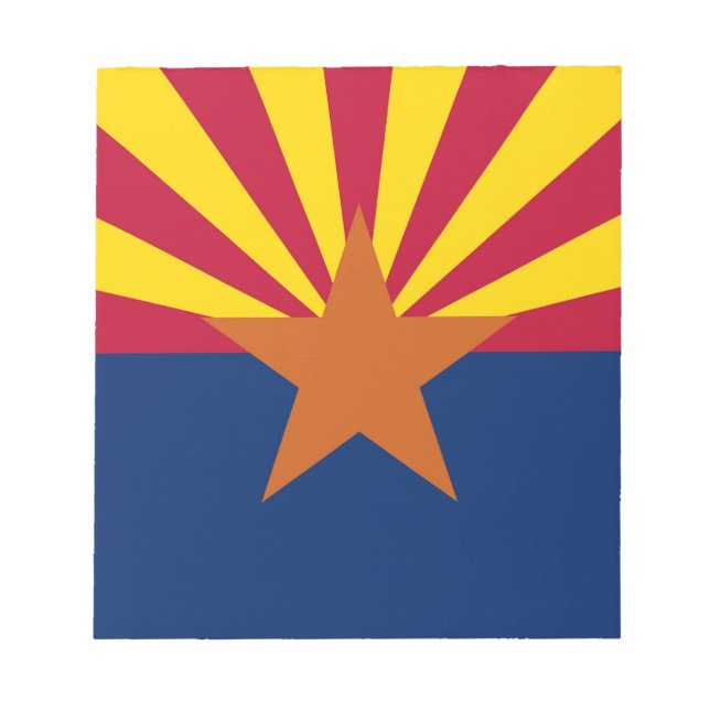 Notepad mit der Flagge von Arizona-Staaten Notizblock (Vorderseite)