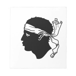 Notepad mit der Flagge von Korsika Notizblock