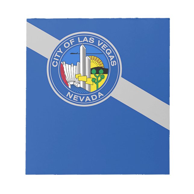 Notepad mit der Flagge von Las Vegas City, USA Notizblock (Vorderseite)