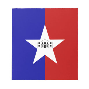 Notepad mit der Flagge von San Antonio City, USA Notizblock