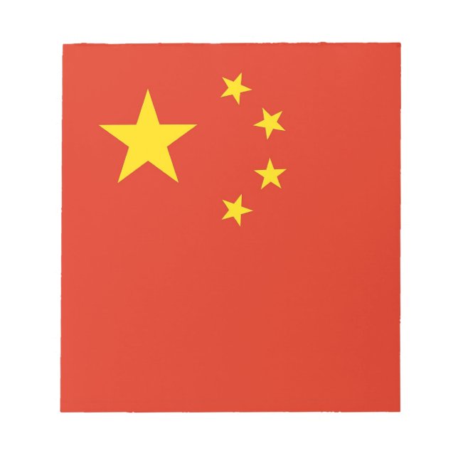Notepad mit Flag der China Notizblock (Vorderseite)