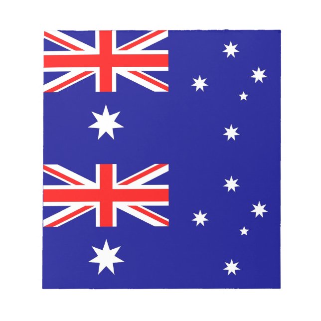 Notepad mit Flagge Australiens Notizblock (Vorderseite)
