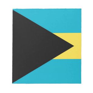 Notepad mit Flagge von Bahamas Notizblock