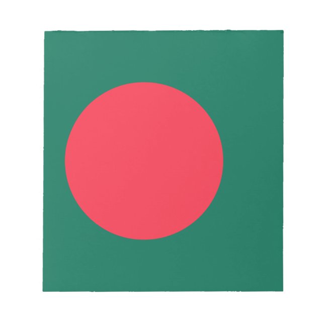 Notepad mit Flagge von Bangladesch Notizblock (Vorderseite)