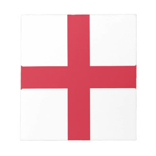 Notepad mit Flagge von England Notizblock