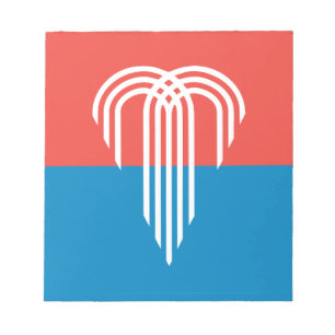 Notepad mit Flagge von Kansas City, Missouri Notizblock