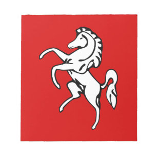 Notepad mit Flagge von Kent, England Notizblock